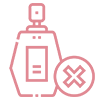 Fragrance free icon symbolizing clean and gentle Nainital skincare